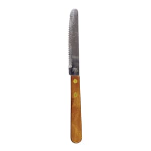 370-SK16R 4 3/4" Steak Knife - Rounded Tip, Wood Handle, Stainless