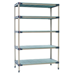 001-5X557G4 MetroMax 4™ Polymer Louvered Shelf Kit - 48"W x 24"D x 74"H