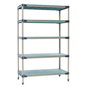 001-5X567G4 MetroMax 4™ Polymer Louvered Shelf Kit - 60"W x 24"D x 74"H