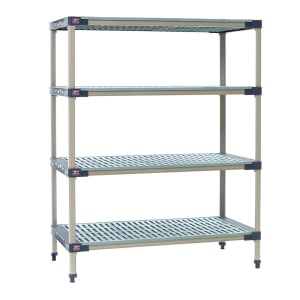 001-X566G4 MetroMax 4™ Polymer Louvered Shelf Kit - 60"W x 24"D x 63"H