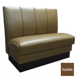 120-MD4000SSAD Single Restaurant Booth - (4) Panels, Fully Upholstered, 36" x 44", Sadd...