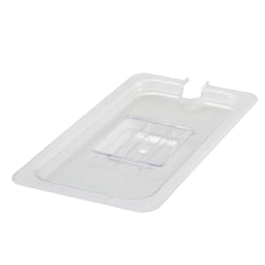 080-SP7300C 1/3 Size Poly-Ware Food Pan Cover, Slotted, Polycarbonate