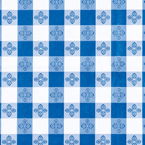 080-TBCS52B Square Table Cloth, PVC Material w/ Flannel Backing, 52 x 52", Blue
