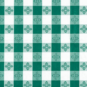 080-TBCS52G Square Table Cloth, PVC Material w/ Flannel Backing, 52 x 52", Green