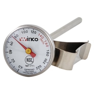 080-TMTFT1 Dial Type Frothing Thermometer w/ Clip, 0 220 Temperature Range