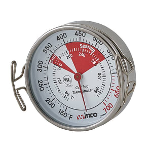 Taylor 5980N Professional Series Oven Thermometer, 0 - 220 Degrees F, NSF, Stainless Steel Grill & Oven Thermometer