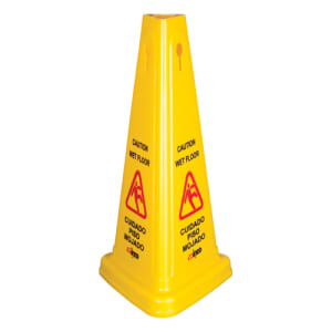 080-WCS27T 27" Tri-Cone Wet Floor Caution Sign