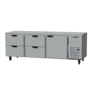 118-UCRD93AHC4 93" W Undercounter Refrigerator w/ (3) Section & (1) Door & (4) Drawe...
