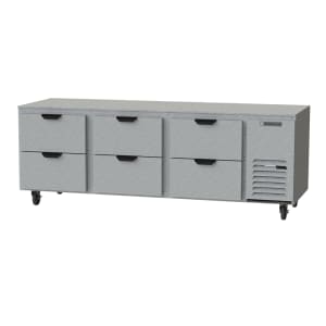 118-UCRD93AHC6 93" W Undercounter Refrigerator w/ (3) Section & (6) Drawer, 115v