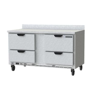 118-WTFD60AHC4 60" W Worktop Freezer w/ (2) Section & (4) Drawers, 115v
