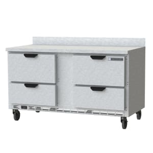 118-WTRD60AHC4 60" Worktop Refrigerator w/ (2) Section, 115v