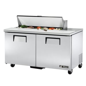 True TSSU-60-12-HC 60&quot; TSSU Series Sandwich/Salad Prep Table w/ Refrigerated Base, 115v