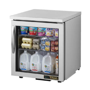 598-TUC27GLP 27" W Undercounter Refrigerator w/ (1) Section & (1) Right Hinge Door, 115v