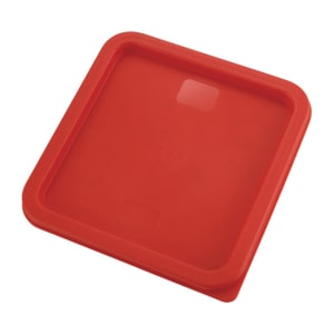 080-PECC68 Square Cover for 6 & 8 qt Storage Containers, Polyethylene, Red