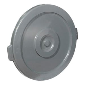 080-PTCL32 Round Flat Trash Can Lid - Plastic, Gray