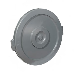 080-PTCL44 Round Flat Trash Can Lid - Plastic, Gray