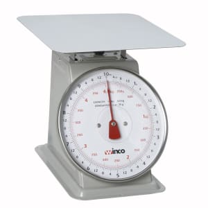 080-SCAL810 10 lb Receiving Scale, 8" Dial, Large Steel Platform