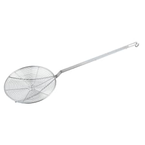 080-SCF9 9" Round Spiral Wire Skimmer, Nickel Plated
