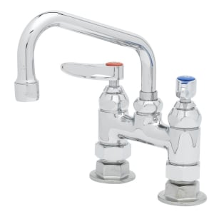 T&S B-0228 Deck Mount Faucet - 6&quot; Swing Spout, 4&quot; Centers