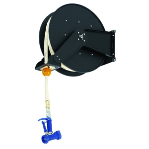 064-B724506 Hose Reel, Open, Epoxy Coated Steel, 50 ft, Front Trigger Water Gun