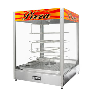 013-DRPR4 22 3/8" Rotating Heated Pizza Merchandiser w/ 4 Levels, 120v