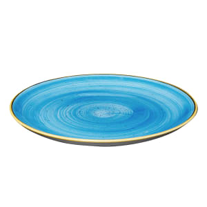 893-SCFSEV111 11 1/4" Round Stonecast Plate - Ceramic, Cornflower Blue