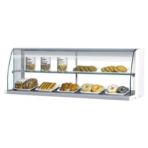 083-TOMD60H 63 1/4" High Top Display Dry Case w/ Open Front for TOM 60 S/L, White