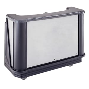 144-BAR650DS770 67 1/2" Portable Bar w/ 80 lb Ice Sink - Polyethylene, Black/Gray