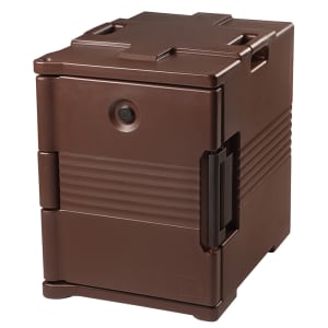 144-UPC400131 Camcarrier® Insulated Food Carrier - 60 qt w/ (6) Pan Capacity, Brown