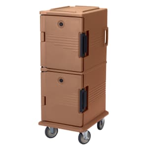 144-UPC800157 Ultra Camcart® Insulated Food Carrier - 60 qt w/ (12) Pan Capacity, Beige