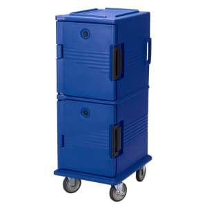 144-UPC800186 Ultra Camcart® Insulated Food Carrier - 60 qt w/ (12) Pan Capacity, Navy Blue