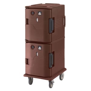 Cambro UPCH800131 Ultra Camcart®  Insulated Food Carrier w/ (12) Pan Capacity, Brown, 110v