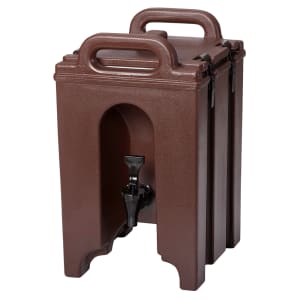 144-100LCD131 1 1/2 gal Camtainer® Insulated Beverage Dispenser, Dark Brown