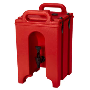 144-100LCD158 1 1/2 gal Camtainer® Insulated Beverage Dispenser, Hot Red 