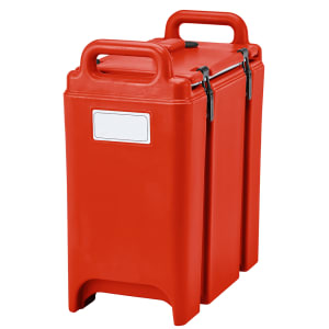 144-350LCD158 3 3/10 gal Camtainer® Insulated Soup Dispenser, Hot Red