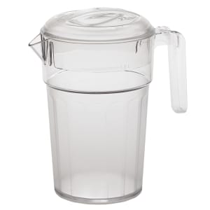 144-PC34CW135 34 oz Plastic Pitcher w/ Thumb Grip, Frosted