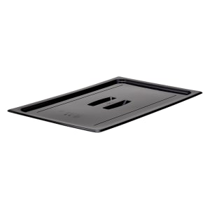 144-10CWCH110 Camwear Food Pan Cover - Full Size, Flat, Handle, Black