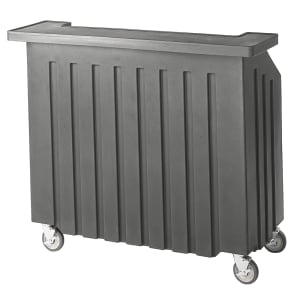 144-BAR540191 54" Cambar Portable Bar - 100 lb Ice Sink, Speed Rail, Granite Gray