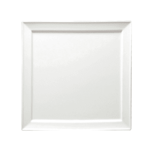 324-F8010000151S 10 1/4" Square Buffalo Plate - Porcelain, Bright White