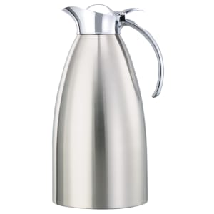 482-98220BS 2 liter Coffee Server w/ Flip Top Stopper Lid, Brushed Stainless