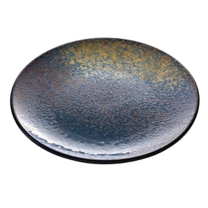 024-701122891000351 11" Round Plate - Stoneware, Playground, Sea