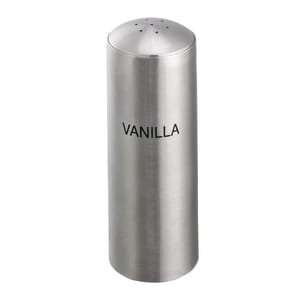 482-STC7VANILLA 7 Hole Condiment Shaker w/ Vanilla Imprint, Stainless