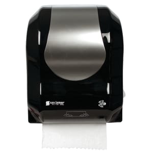 094-T7470BKSS Wall Mount Touchless Roll Paper Towel Dispenser - Plastic, Black/Stainless