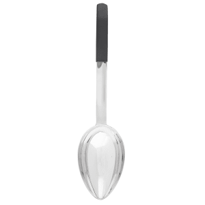 229-AM5353BK 6 oz Stainless Solid Serving Spoon w/ Black Handle