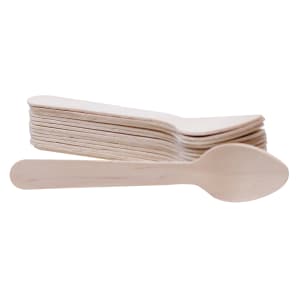 229-BAMSP425 4 1/4" Disposable Spoon, Pinewood