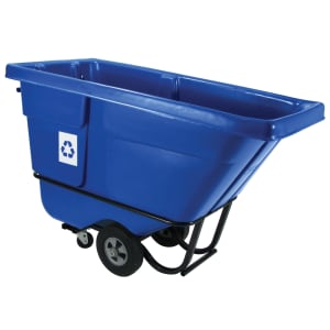 007-130573 1/2 cu yd Trash Cart w/ 750 lb Capacity, Blue