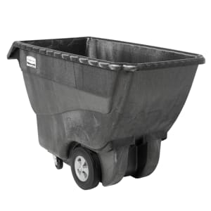 007-FG101300BLA Trash Cart w/ 800 lb Capacity, Black
