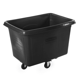 007-FG461400BLA 1/2 cu yd Trash Cart w/ 500 lb Capacity, Black