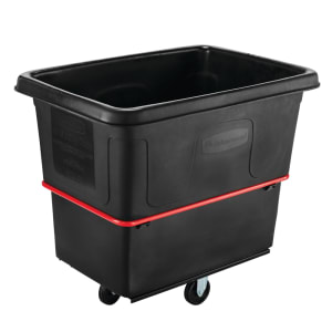 007-FG471600BLA Trash Cart w/ 1000 lb Capacity, Black