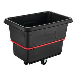 007-FG470800BLA Trash Cart w/ 700 lb Capacity, Black
